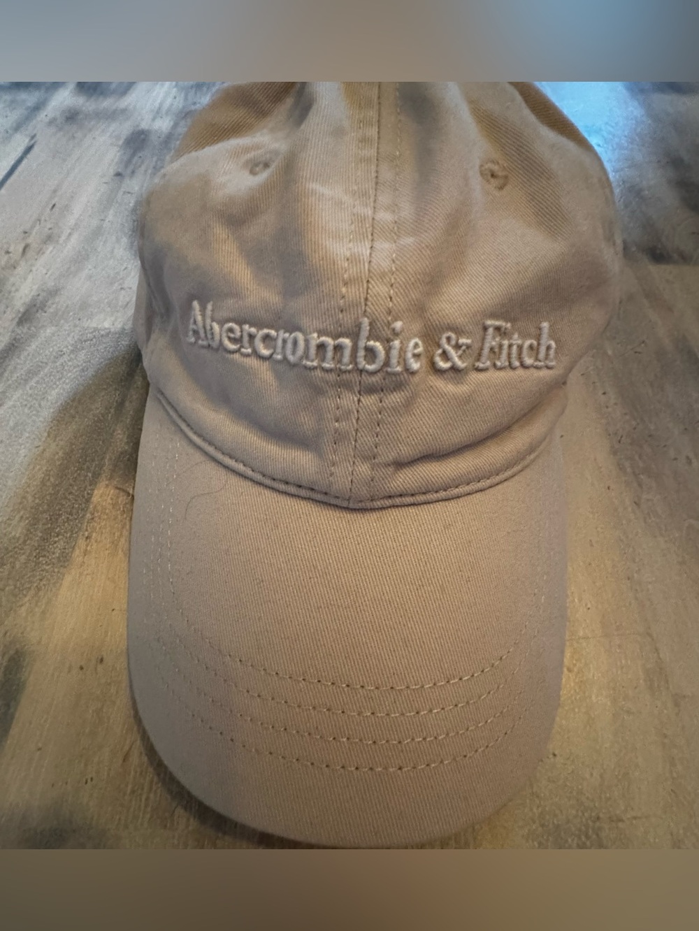 Abercrombie and Fitch unisex tan hat small fit GUC